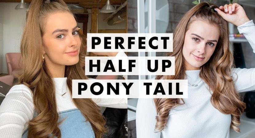 Perfect Half Up Half Down Pony Tutorial Video Beauty Help